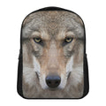 Jungle Wolf Print Casual Backpack