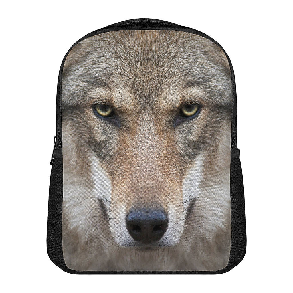 Jungle Wolf Print Casual Backpack