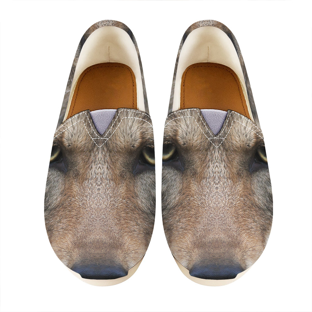 Jungle Wolf Print Casual Shoes