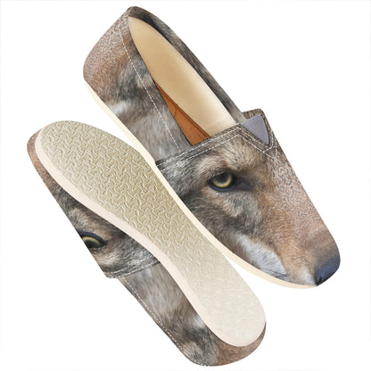 Jungle Wolf Print Casual Shoes