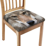 Jungle Wolf Print Chair Cushion Cover