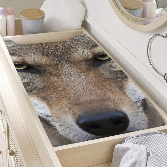 Jungle Wolf Print Changing Pad Cover