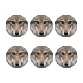 Jungle Wolf Print Coaster Set