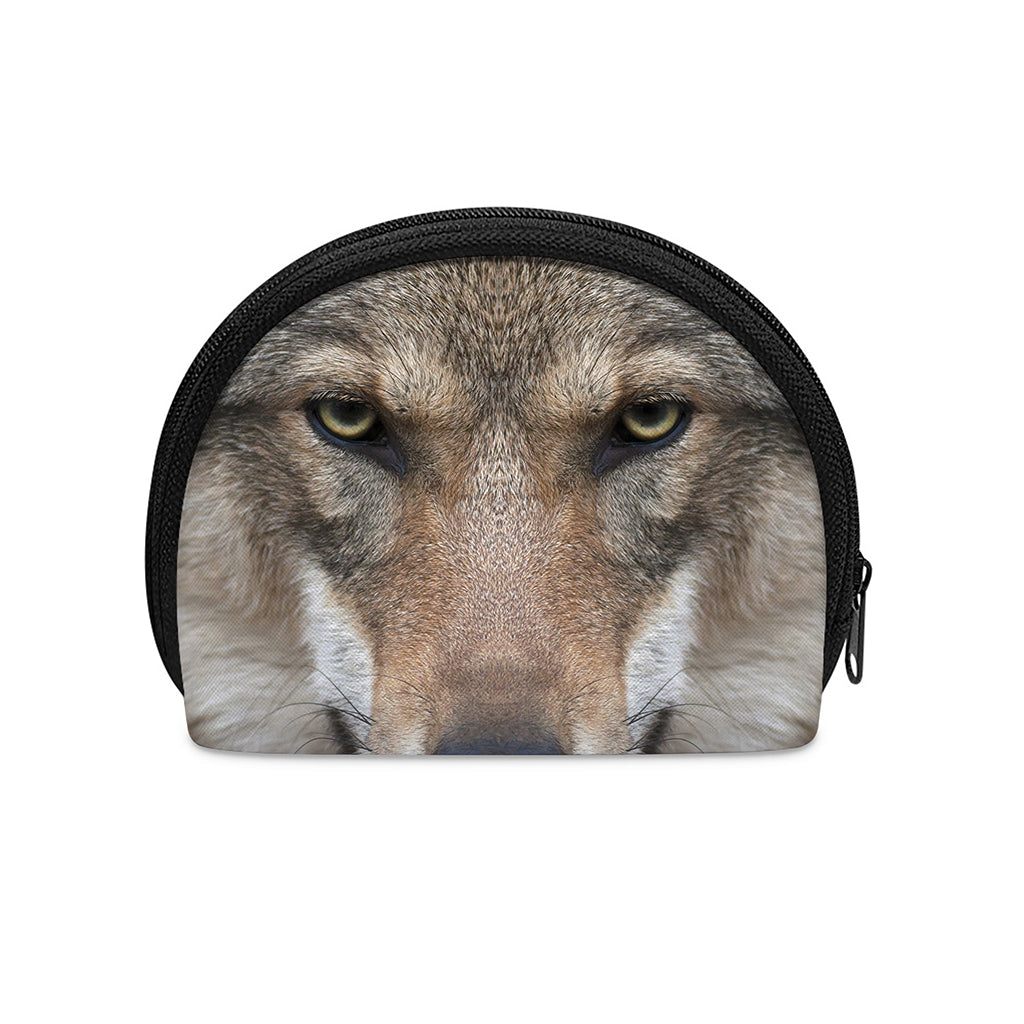 Jungle Wolf Print Coin Purse