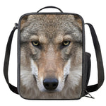 Jungle Wolf Print Crossbody Lunch Bag