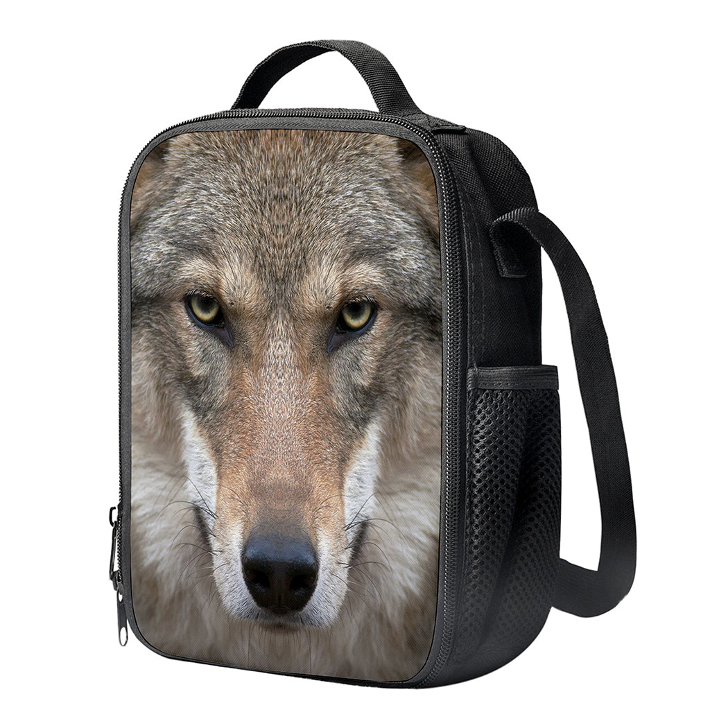 Jungle Wolf Print Crossbody Lunch Bag