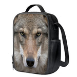 Jungle Wolf Print Crossbody Lunch Bag