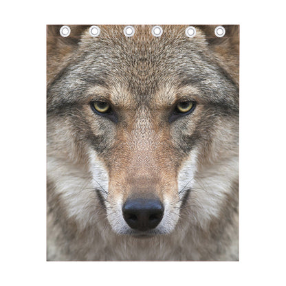Jungle Wolf Print Curtain