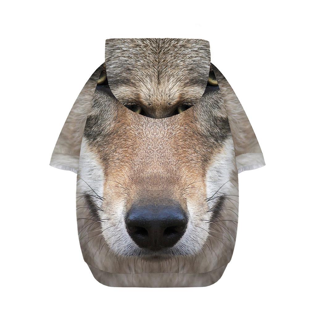 Jungle Wolf Print Dog Zip Up Hoodie