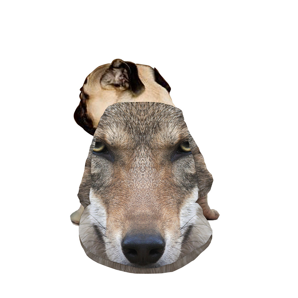 Jungle Wolf Print Dog Zip Up Jacket