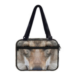 Jungle Wolf Print Double Strap Bible Bag