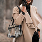 Jungle Wolf Print Double Strap Bible Bag