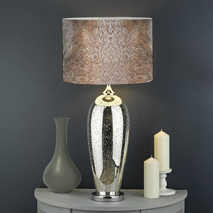 Jungle Wolf Print Drum Lamp Shade