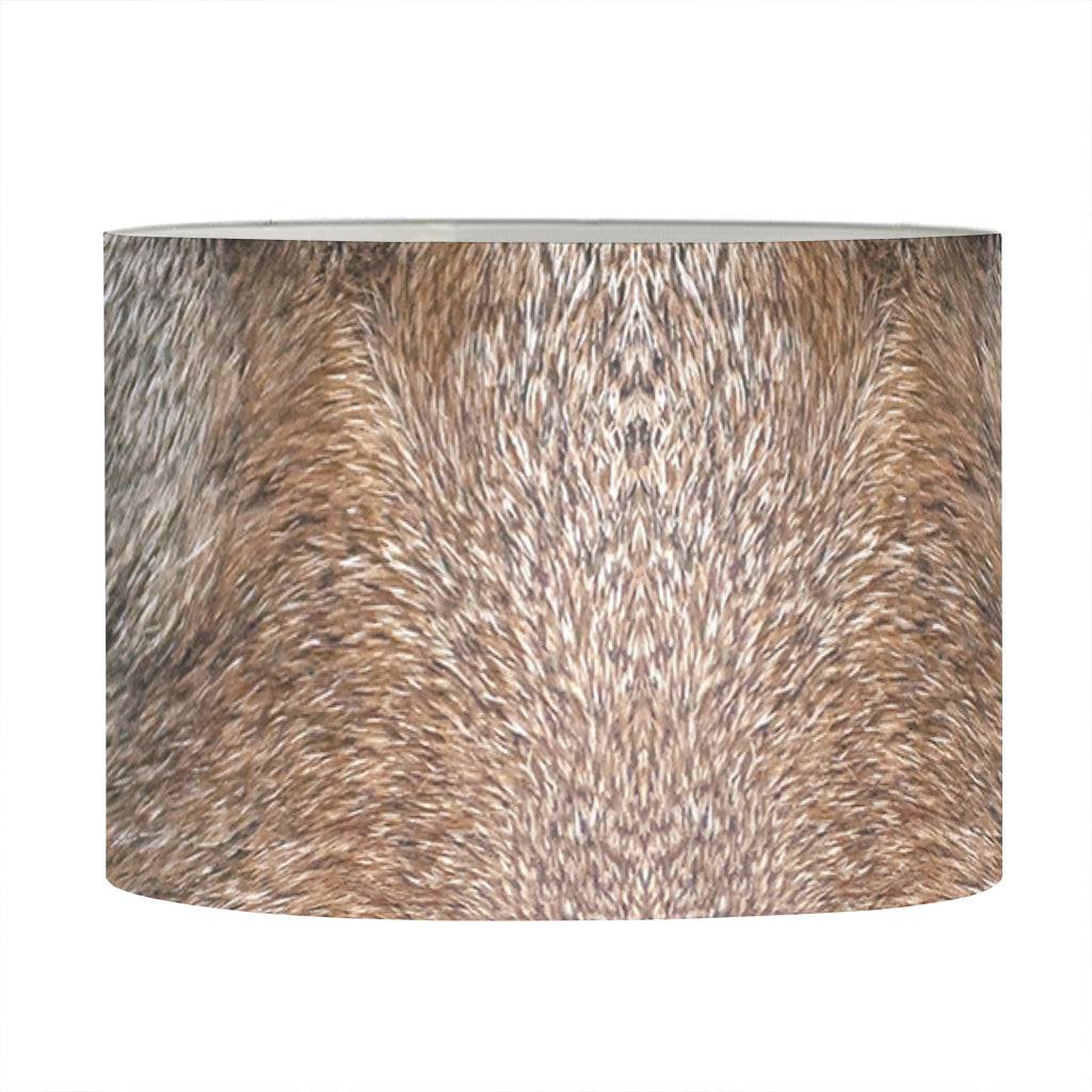 Jungle Wolf Print Drum Lamp Shade