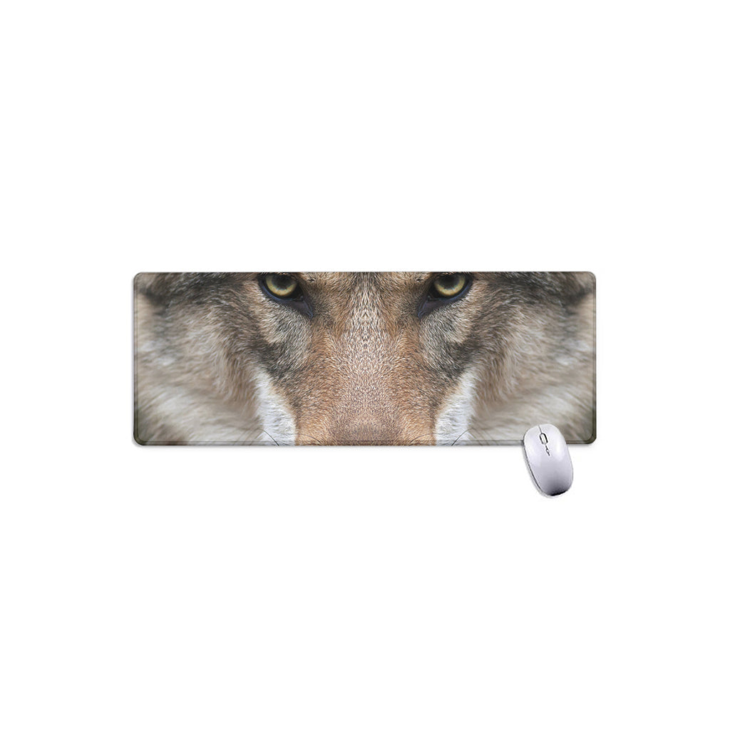 Jungle Wolf Print Extended Mouse Pad