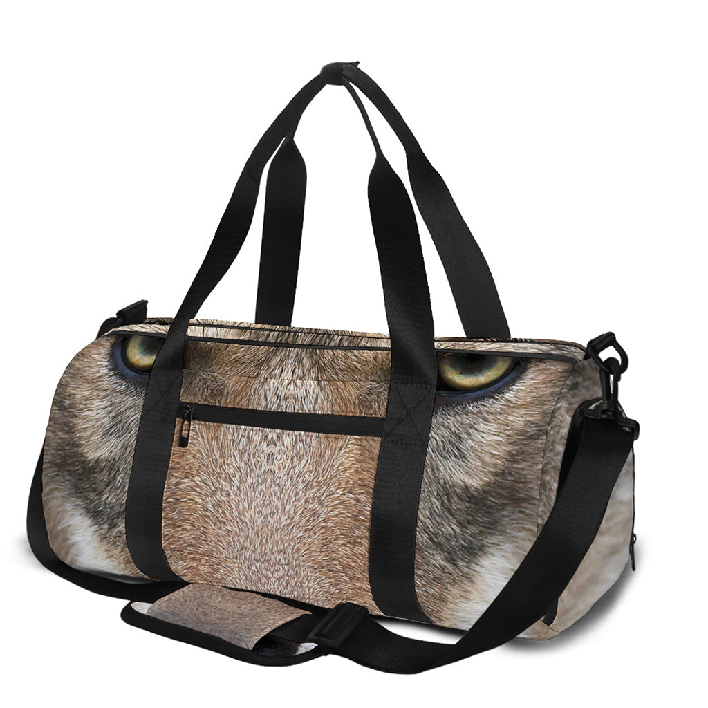 Jungle Wolf Print Gym Bag
