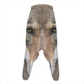 Jungle Wolf Print Hammer Pants