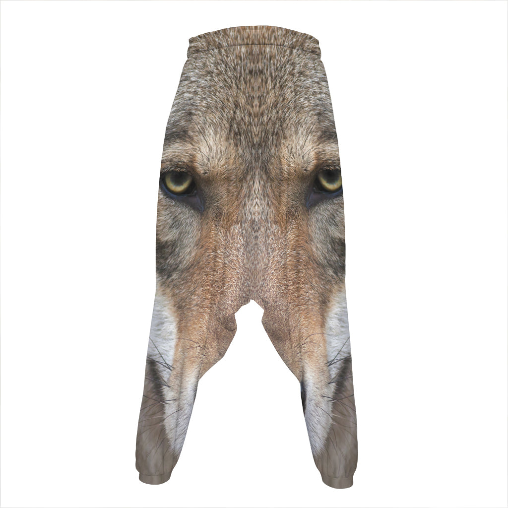 Jungle Wolf Print Hammer Pants