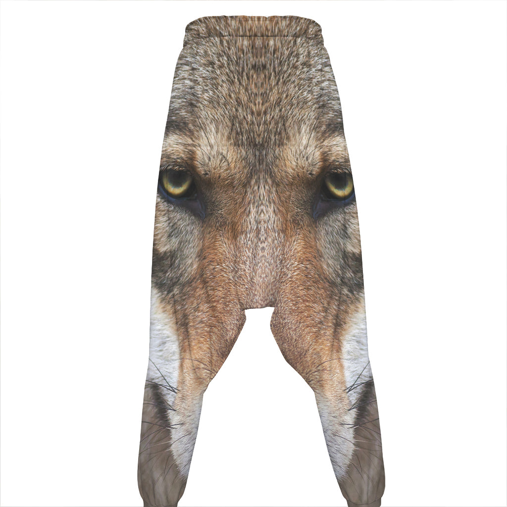 Jungle Wolf Print Hammer Pants