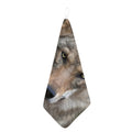 Jungle Wolf Print Hand Towel
