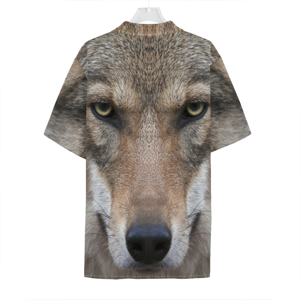 Jungle Wolf Print Hawaiian Shirt