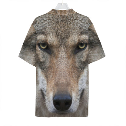 Jungle Wolf Print Hawaiian Shirt