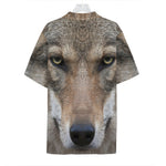 Jungle Wolf Print Hawaiian Shirt