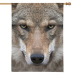 Jungle Wolf Print House Flag