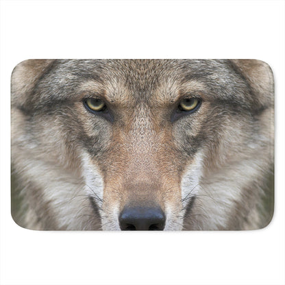 Jungle Wolf Print Indoor Door Mat