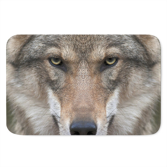 Jungle Wolf Print Indoor Door Mat