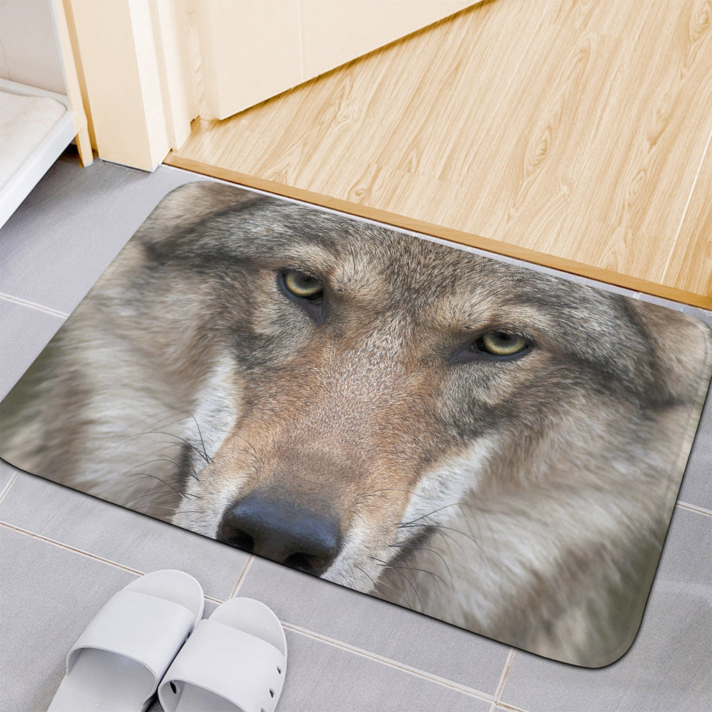 Jungle Wolf Print Indoor Door Mat