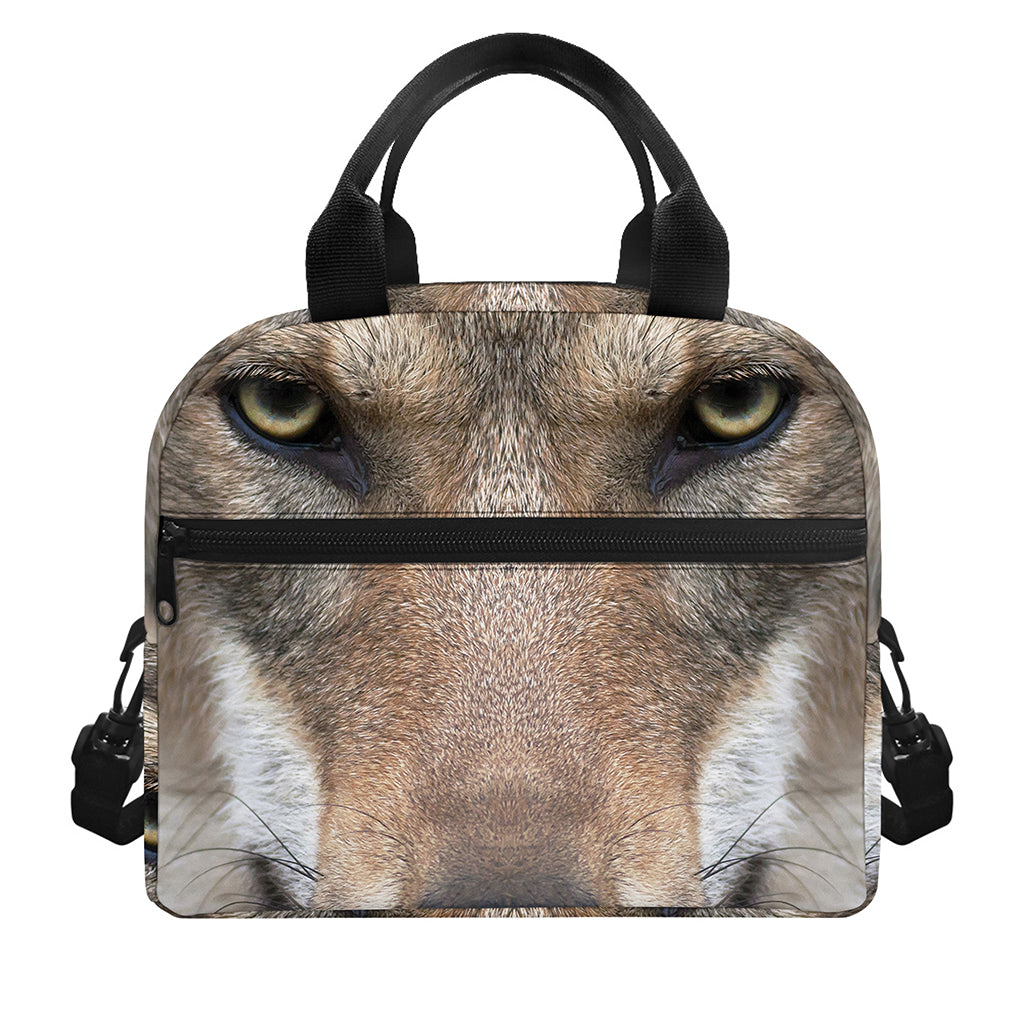Jungle Wolf Print Insulated Lunch Bag