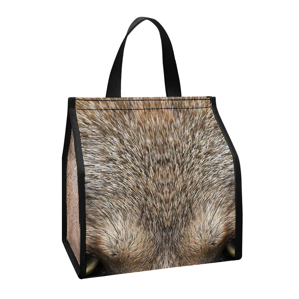 Jungle Wolf Print Insulated Lunch Tote