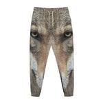 Jungle Wolf Print Jogger Pants