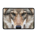 Jungle Wolf Print Kitchen Mat