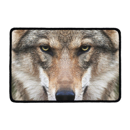 Jungle Wolf Print Kitchen Mat