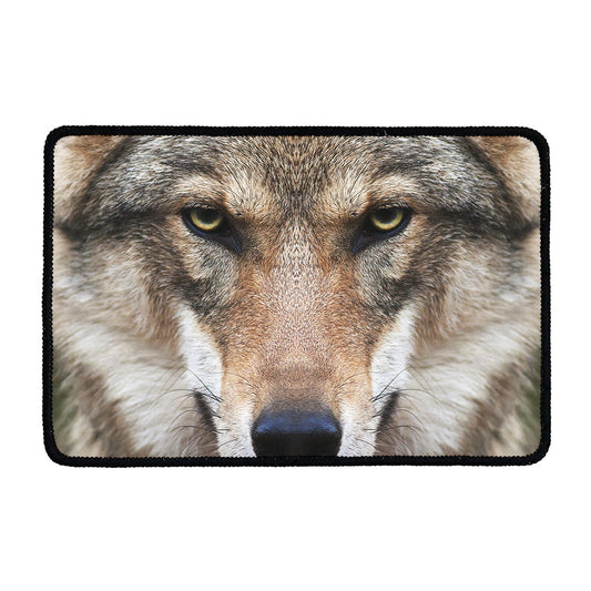 Jungle Wolf Print Kitchen Mat