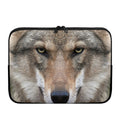Jungle Wolf Print Laptop Sleeve