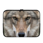 Jungle Wolf Print Laptop Sleeve