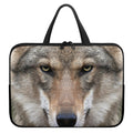 Jungle Wolf Print Laptop Sleeve With Handle