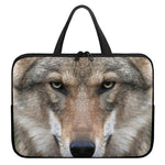 Jungle Wolf Print Laptop Sleeve With Handle
