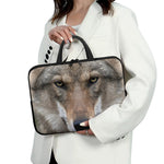 Jungle Wolf Print Laptop Sleeve With Handle