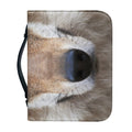 Jungle Wolf Print Leather Bible Cover