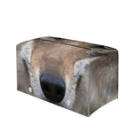 Jungle Wolf Print Leather Tissue Box Cover