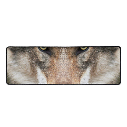 Jungle Wolf Print Long Kitchen Mat