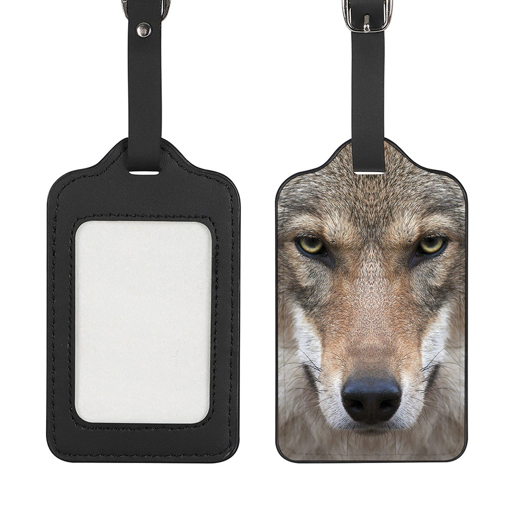 Jungle Wolf Print Luggage Tag