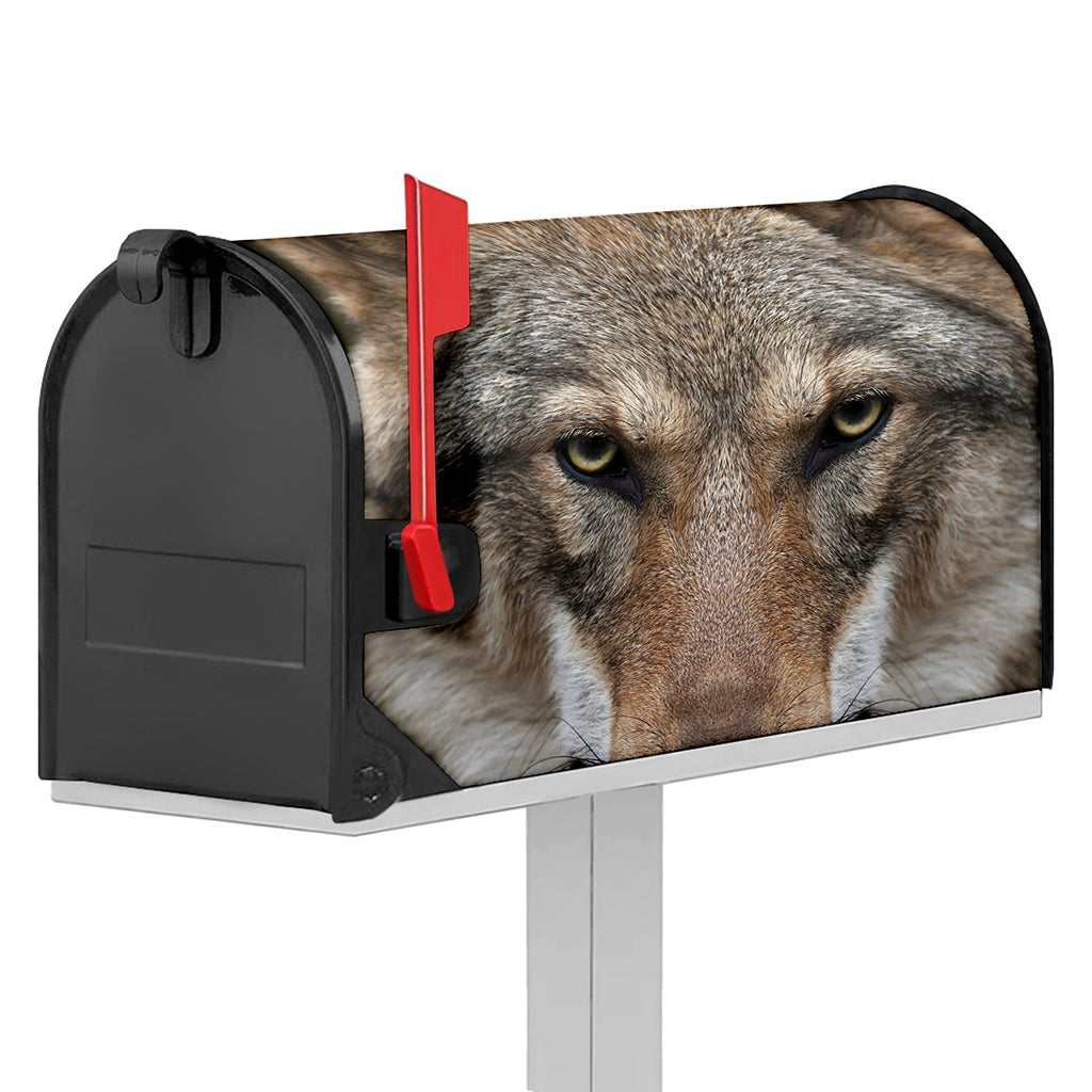 Jungle Wolf Print Mailbox Cover