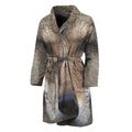 Jungle Wolf Print Men's Bathrobe