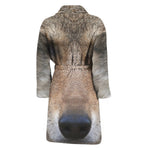 Jungle Wolf Print Men's Bathrobe