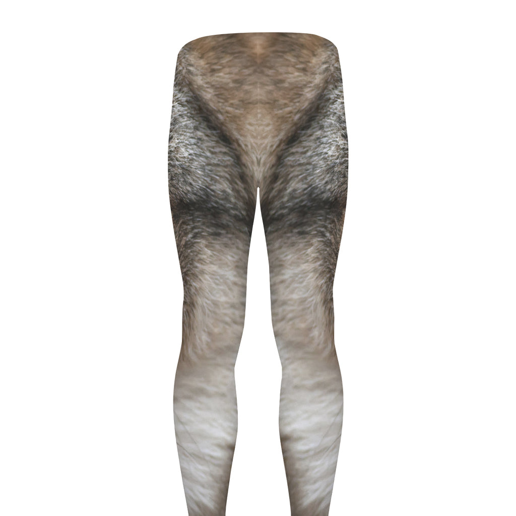 Jungle Wolf Print Men's leggings